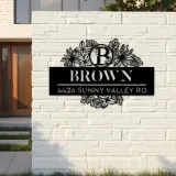 Custom Metal Monogram Letters family name Metal Address Sign House number Hanging Address Plaque Yard Sign Outdoor decor S24