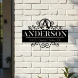Custom Metal Monogram Letters family name Metal Address Sign House number Hanging Address Plaque Yard Sign Outdoor decor S3