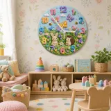 Pastel Spring Meadow Nursery Decor
