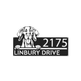 Custom Metal Vizsla Dog Cute puppy Metal Address Sign House number Hanging Address Plaque Yard Sign Outdoor decor