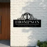 Custom Metal Monogram Letters family name Metal Address Sign House number Hanging Address Plaque Yard Sign Outdoor decor S4