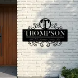 Custom Metal Monogram Letters family name Metal Address Sign House number Hanging Address Plaque Yard Sign Outdoor decor S10