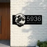 Custom Metal Motocross rider Mountain bike climbing Metal Address Sign, House number, Outdoor Number Signage, Yard Sign Address Plate