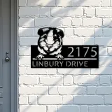 Custom Metal Peeking Guinea pig cute pet Metal Address Sign, House number, Outdoor Number Signage, Yard Sign Address Plate