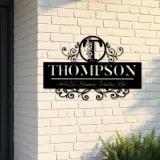 Custom Metal Monogram Letters family name Metal Address Sign House number Hanging Address Plaque Yard Sign Outdoor decor S5