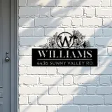 Custom Metal Monogram Letters family name Metal Address Sign House number Hanging Address Plaque Yard Sign Outdoor decor S29