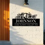 Custom Metal Monogram Letters family name Metal Address Sign House number Hanging Address Plaque Yard Sign Outdoor decor S27