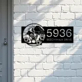 Custom Metal Chicken Rooster farm animal ranch Metal Address Sign, House number, Outdoor Number Signage, Yard Sign Address Plate