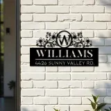 Custom Metal Monogram Letters family name Metal Address Sign House number Hanging Address Plaque Yard Sign Outdoor decor S30