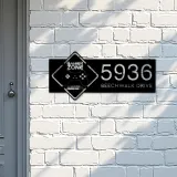 Custom Metal Gamer Zone Metal Address Sign, House number, Outdoor Number Signage, Yard Sign Address Plate