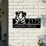 Custom Metal Peeking Guinea pig cute pet Metal Address Sign, House number, Outdoor Number Signage, Yard Sign Address Plate
