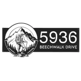 Custom Metal Hiker Camping mountain climbing Metal Address Sign, House number, Outdoor Number Signage, Yard Sign Address Plate
