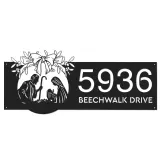 Custom Metal Nativity Scene Christian Jesus Metal Address Sign, House number, Outdoor Number Signage, Yard Sign Address Plate