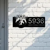 Custom Metal Nativity Scene Christian Jesus Metal Address Sign, House number, Outdoor Number Signage, Yard Sign Address Plate