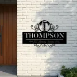 Custom Metal Monogram Letters family name Metal Address Sign House number Hanging Address Plaque Yard Sign Outdoor decor S8