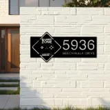 Custom Metal Gamer Zone Metal Address Sign, House number, Outdoor Number Signage, Yard Sign Address Plate