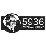 Custom Metal Astronaut on globe spaceman adventure Address Sign House number Hanging Address Plaque Yard Sign Outdoor Sign