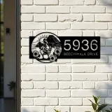 Custom Metal Chicken Rooster farm animal ranch Metal Address Sign, House number, Outdoor Number Signage, Yard Sign Address Plate