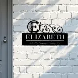 Custom Metal Monogram Letters family name Metal Address Sign House number Hanging Address Plaque Yard Sign Outdoor decor S15