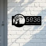 Custom Metal Hare Metal Address Sign, House number, Outdoor Number Signage, Yard Sign Address Plate001