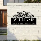 Custom Metal Monogram Letters family name Metal Address Sign House number Hanging Address Plaque Yard Sign Outdoor decor S30