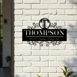 Custom Metal Monogram Letters family name Metal Address Sign House number Hanging Address Plaque Yard Sign Outdoor decor S10