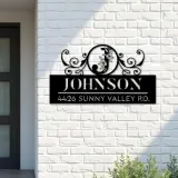 Custom Metal Monogram Letters family name Metal Address Sign House number Hanging Address Plaque Yard Sign Outdoor decor S38