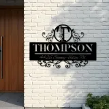 Custom Metal Monogram Letters family name Metal Address Sign House number Hanging Address Plaque Yard Sign Outdoor decor S5