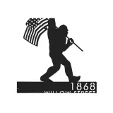 Custom Metal Bigfoot Sasquatch With US Flag Metal Address Sign Custom Hanging Address Plaque Yard Sign Outdoor Sign