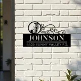 Custom Metal Monogram Letters family name Metal Address Sign House number Hanging Address Plaque Yard Sign Outdoor decor S20