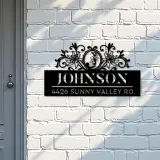 Custom Metal Monogram Letters family name Metal Address Sign House number Hanging Address Plaque Yard Sign Outdoor decor S26