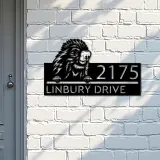Custom Metal Peeking Porcupine Wild animal wildlife Metal Address Sign, House number, Outdoor Number Signage, Yard Sign Address Plate