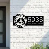 Custom Metal Bird couple Metal Address Sign, House number, Outdoor Number Signage, Yard Sign Address Plate002