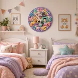 Cute Bedroom Wall Art Baby Girl or Boy Gift