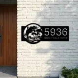 Custom Metal Dolphins Wild animal wildlife Metal Address Sign, House number, Outdoor Number Signage, Yard Sign Address Plate