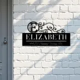 Custom Metal Monogram Letters family name Metal Address Sign House number Hanging Address Plaque Yard Sign Outdoor decor S13