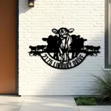 Custom Metal Farm ranch Metal Address Sign, House number, Outdoor Number Signage, Yard Sign Address Plate