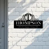Custom Metal Monogram Letters family name Metal Address Sign House number Hanging Address Plaque Yard Sign Outdoor decor S4
