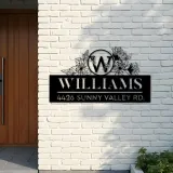 Custom Metal Monogram Letters family name Metal Address Sign House number Hanging Address Plaque Yard Sign Outdoor decor S29