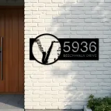 Custom Metal Saxophone musical instrument Metal Address Sign Custom House number Hanging Address Plaque Yard Sign Outdoor