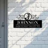 Custom Metal Monogram Letters family name Metal Address Sign House number Hanging Address Plaque Yard Sign Outdoor decor S45