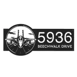 Custom Metal Jet fighter airplane US Airforce Metal Address Sign Custom House number Hanging Address Plaque Yard Sign Outdoor
