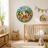 Guinea Pig Picnic Kids Room Wall Clock