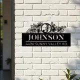 Custom Metal Monogram Letters family name Metal Address Sign House number Hanging Address Plaque Yard Sign Outdoor decor S27