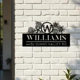 Custom Metal Monogram Letters family name Metal Address Sign House number Hanging Address Plaque Yard Sign Outdoor decor S28