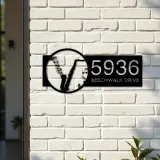 Custom Metal Saxophone musical instrument Metal Address Sign Custom House number Hanging Address Plaque Yard Sign Outdoor