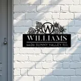 Custom Metal Monogram Letters family name Metal Address Sign House number Hanging Address Plaque Yard Sign Outdoor decor S28