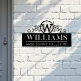 Custom Metal Monogram Letters family name Metal Address Sign House number Hanging Address Plaque Yard Sign Outdoor decor S42