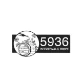 Custom Metal Wine barrel bottle grapes Metal Address Sign, House number, Outdoor Number Signage, Yard Sign Address Plate