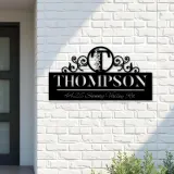 Custom Metal Monogram Letters family name Metal Address Sign House number Hanging Address Plaque Yard Sign Outdoor decor S7